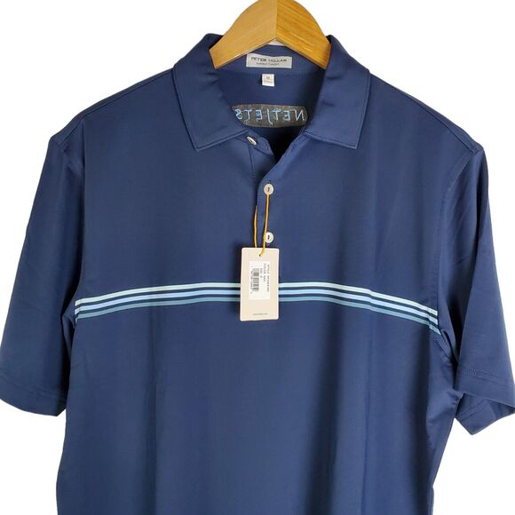 Peter Millar Navy Blue Polo Shirt - Picture 6 of 16